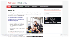 Desktop Screenshot of fitnessncare.com